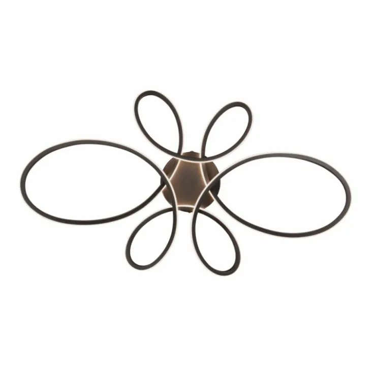 Luminaires Trio Éclairage Led|Plafonnier Trio FLY LED Noir, 1 lumière