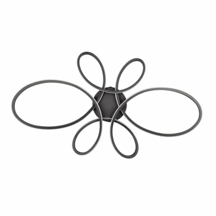 Luminaires Trio Éclairage Led|Plafonnier Trio FLY LED Noir, 1 lumière