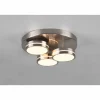 Luminaires Trio Éclairage Led|Plafonnier Trio Franklin LED Nickel mat, 3 lumières