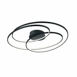 Luminaires Trio Éclairage Led|Plafonnier Trio Gale LED Noir, 1 lumière