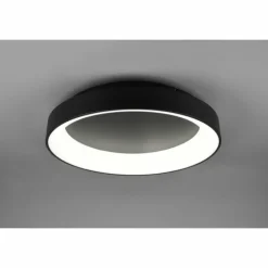 Luminaires Trio Éclairage Led|Plafonnier Trio Girona LED Noir, 1 lumière, Télécommandes