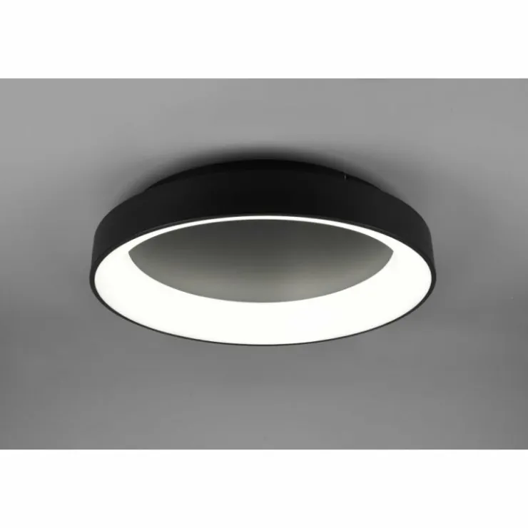 Luminaires Trio Éclairage Led|Plafonnier Trio Girona LED Noir, 1 lumière, Télécommandes
