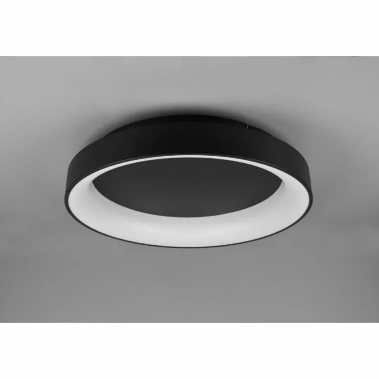 Luminaires Trio Éclairage Led|Plafonnier Trio Girona LED Noir, 1 lumière, Télécommandes