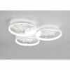 Luminaires Trio Éclairage Led|Plafonnier Trio Groovy LED Blanc, 1 lumière