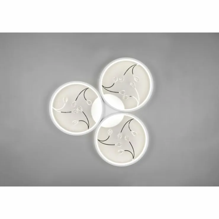 Luminaires Trio Éclairage Led|Plafonnier Trio Groovy LED Blanc, 1 lumière