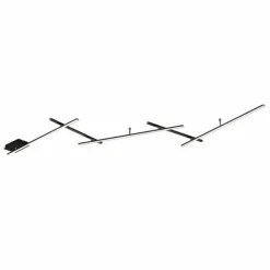 Luminaires Trio Éclairage Led|Plafonnier Trio INDIRA LED Noir, 1 lumière