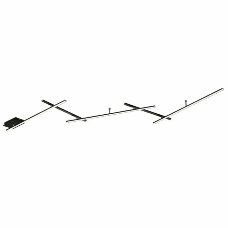 Luminaires Trio Éclairage Led|Plafonnier Trio INDIRA LED Noir, 1 lumière