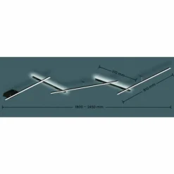 Luminaires Trio Éclairage Led|Plafonnier Trio INDIRA LED Noir, 1 lumière