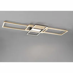 Luminaires Trio Éclairage Led|Plafonnier Trio Irvine LED Laiton, Noir, 1 lumière, Télécommandes