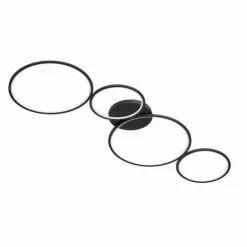 Luminaires Trio Éclairage Led|Plafonnier Trio Leuchten RONDO LED Noir, 1 lumière