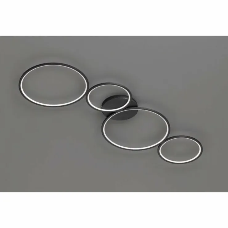 Luminaires Trio Éclairage Led|Plafonnier Trio Leuchten RONDO LED Noir, 1 lumière