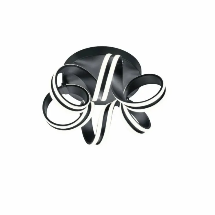 Luminaires Trio Éclairage Led|Plafonnier Trio Leuchten CARRERA LED Noir, 1 lumière