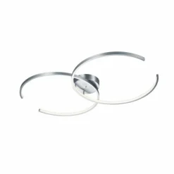 Plafonnier Trio Leuchten WIZ CITIZEN LED Nickel mat, 2 lumières, Télécommandes, Changeur de couleurs