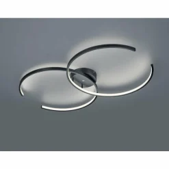 Plafonnier Trio Leuchten WIZ CITIZEN LED Noir, 2 lumières, Télécommandes, Changeur de couleurs