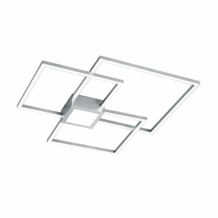 Luminaires Trio Éclairage Led|Plafonnier Trio Leuchten HYDRA LED Nickel mat, 1 lumière
