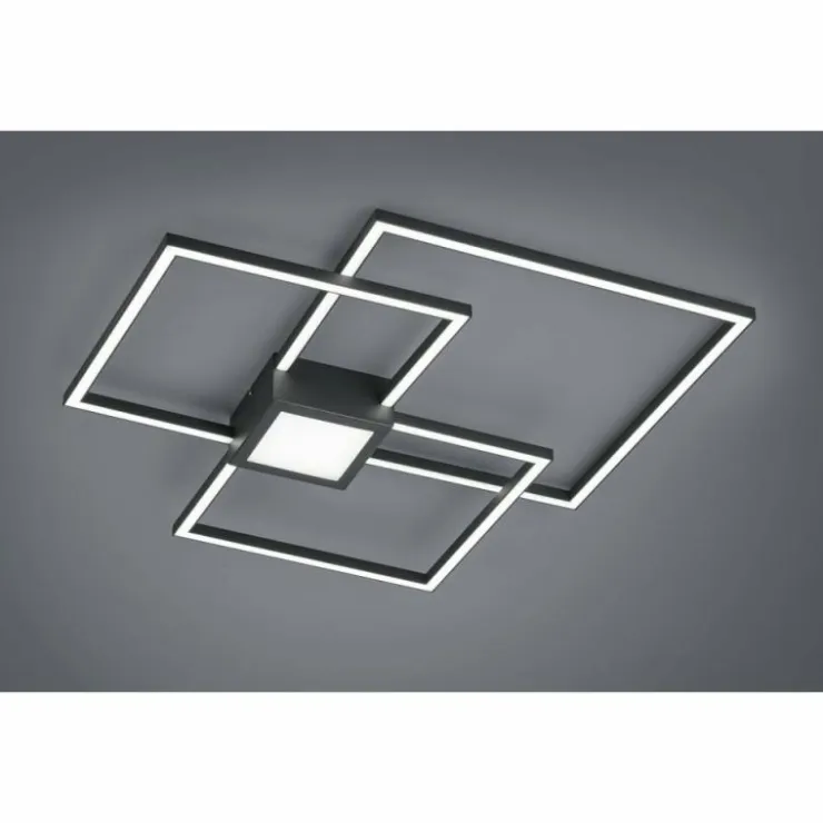Luminaires Trio Éclairage Led|Plafonnier Trio Leuchten HYDRA LED Anthracite, 1 lumière