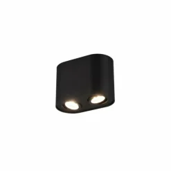 Luminaires Trio Plafonniers|Plafonnier Trio Leuchten COOKIE Noir, 2 lumières