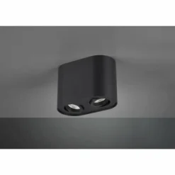 Luminaires Trio Plafonniers|Plafonnier Trio Leuchten COOKIE Noir, 2 lumières