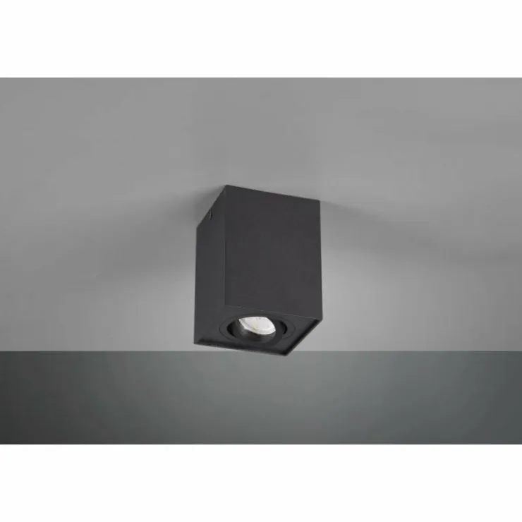 Luminaires Trio Plafonniers|Plafonnier Trio Leuchten BISCUIT Noir, 1 lumière