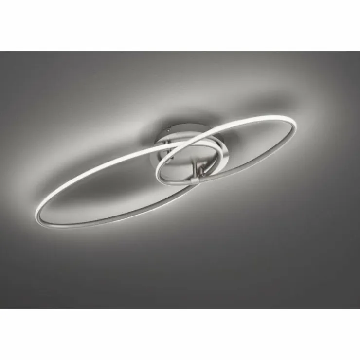 Luminaires Trio Éclairage Led|Plafonnier Trio Leuchten AVUS LED Nickel mat, 1 lumière