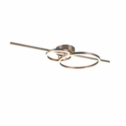 Luminaires Trio Éclairage Led|Plafonnier Trio MONTILLA LED Nickel mat, 1 lumière, Télécommandes