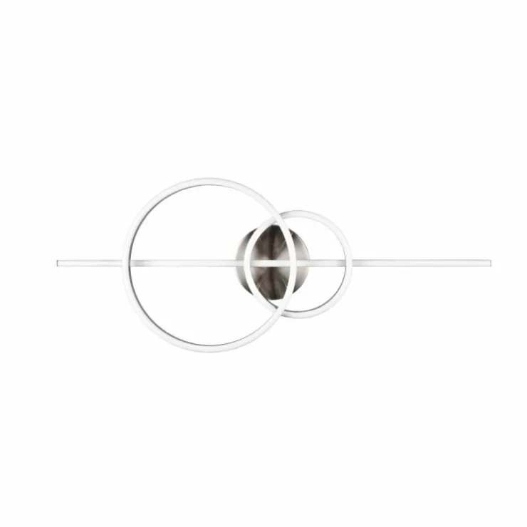Luminaires Trio Éclairage Led|Plafonnier Trio MONTILLA LED Nickel mat, 1 lumière, Télécommandes