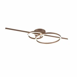 Luminaires Trio Éclairage Led|Plafonnier Trio MONTILLA LED Brun, 1 lumière, Télécommandes