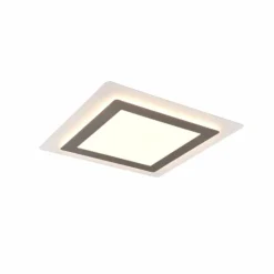 Luminaires Trio Éclairage Led|Plafonnier Trio MORGAN LED Nickel mat, 1 lumière, Télécommandes