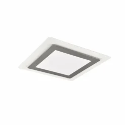 Luminaires Trio Éclairage Led|Plafonnier Trio MORGAN LED Nickel mat, 1 lumière, Télécommandes