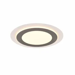Luminaires Trio Éclairage Led|Plafonnier Trio MORGAN LED Nickel mat, 1 lumière, Télécommandes