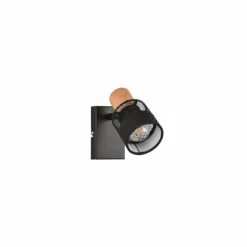 Luminaires Trio Spots Et Projecteurs|Plafonnier Trio NANDINI Noir, 1 lumière
