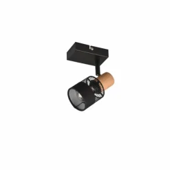 Luminaires Trio Spots Et Projecteurs|Plafonnier Trio NANDINI Noir, 1 lumière