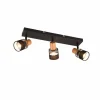 Luminaires Trio Spots Et Projecteurs|Plafonnier Trio NANDINI Noir, 3 lumières