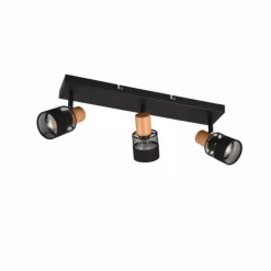 Luminaires Trio Spots Et Projecteurs|Plafonnier Trio NANDINI Noir, 3 lumières