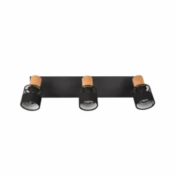 Luminaires Trio Spots Et Projecteurs|Plafonnier Trio NANDINI Noir, 3 lumières