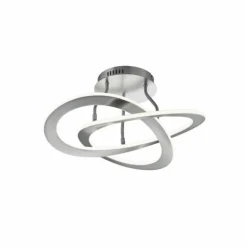 Luminaires Trio Éclairage Led|Plafonnier Trio OAKLAND LED Nickel mat, 1 lumière