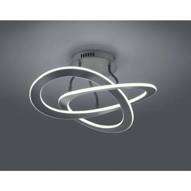 Luminaires Trio Éclairage Led|Plafonnier Trio OAKLAND LED Anthracite, 1 lumière