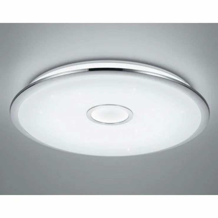 Luminaires Trio Éclairage Led|Plafonnier Trio OSAKA LED Chrome, 1 lumière, Télécommandes