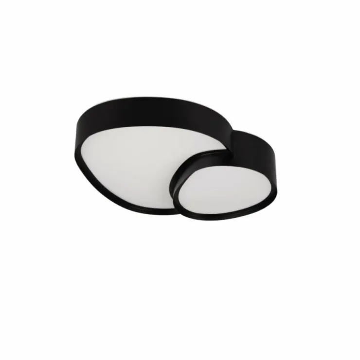 Luminaires Trio Éclairage Led|Plafonnier Trio RISE LED Noir, 1 lumière, Télécommandes