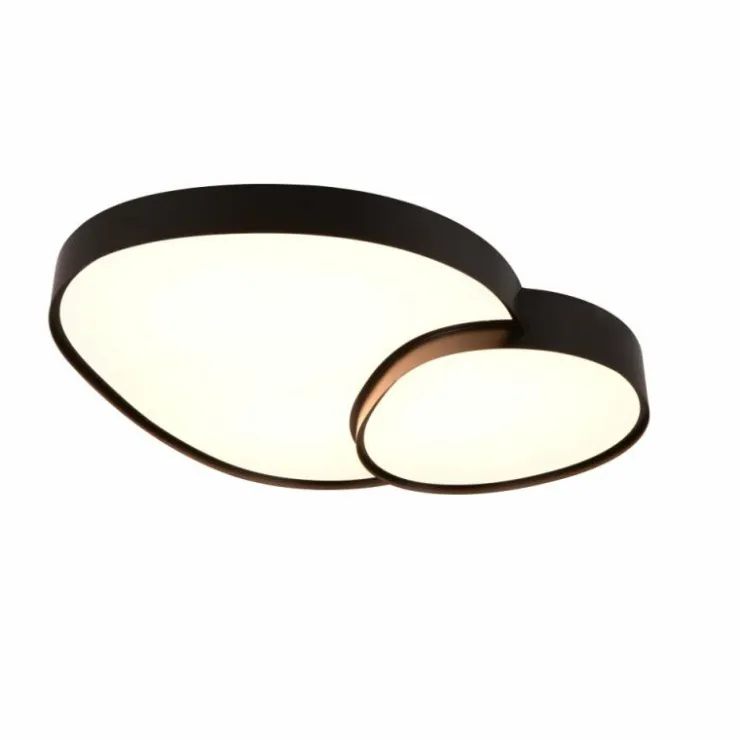 Luminaires Trio Éclairage Led|Plafonnier Trio RISE LED Noir, 1 lumière, Télécommandes
