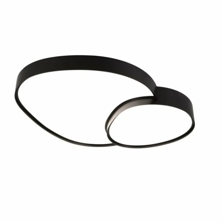 Luminaires Trio Éclairage Led|Plafonnier Trio RISE LED Noir, 1 lumière, Télécommandes