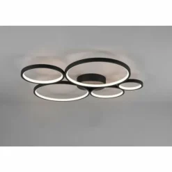 Luminaires Trio Éclairage Led|Plafonnier Trio Rondo LED Noir, 1 lumière