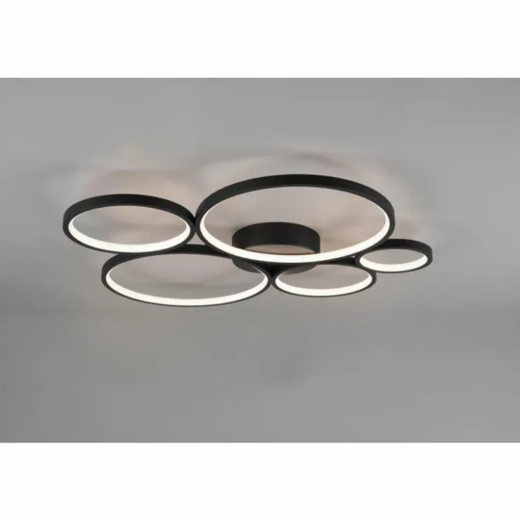 Luminaires Trio Éclairage Led|Plafonnier Trio Rondo LED Noir, 1 lumière