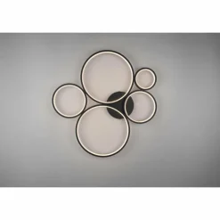 Luminaires Trio Éclairage Led|Plafonnier Trio Rondo LED Noir, 1 lumière