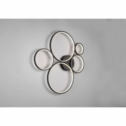 Luminaires Trio Éclairage Led|Plafonnier Trio Rondo LED Noir, 1 lumière