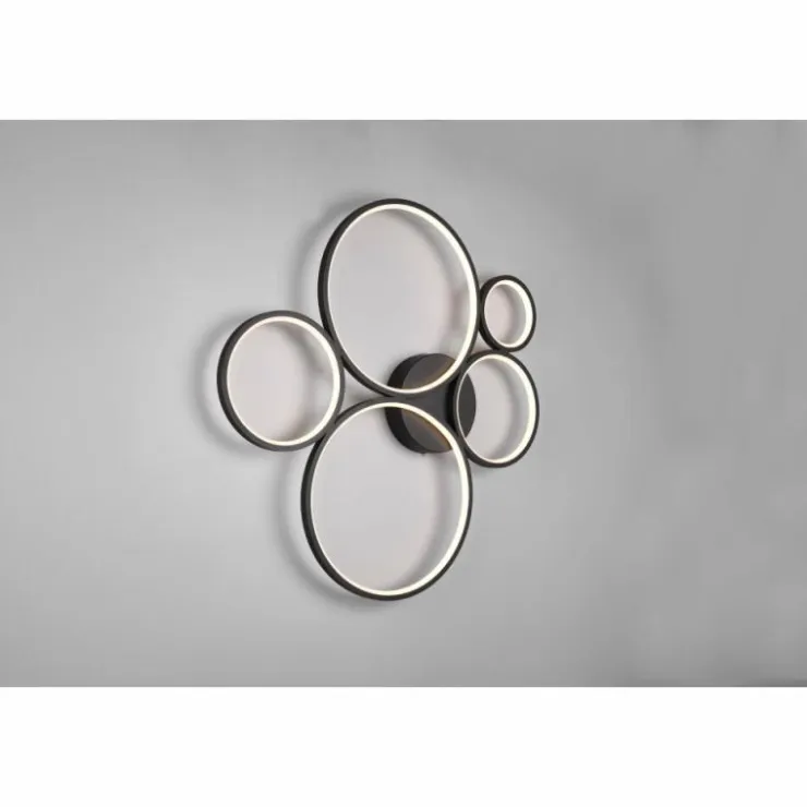 Luminaires Trio Éclairage Led|Plafonnier Trio Rondo LED Noir, 1 lumière