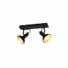 Luminaires Trio Spots Et Projecteurs|Plafonnier Trio Roxie Noir, 2 lumières