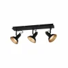 Luminaires Trio Spots Et Projecteurs|Plafonnier Trio Roxie Noir, 3 lumières