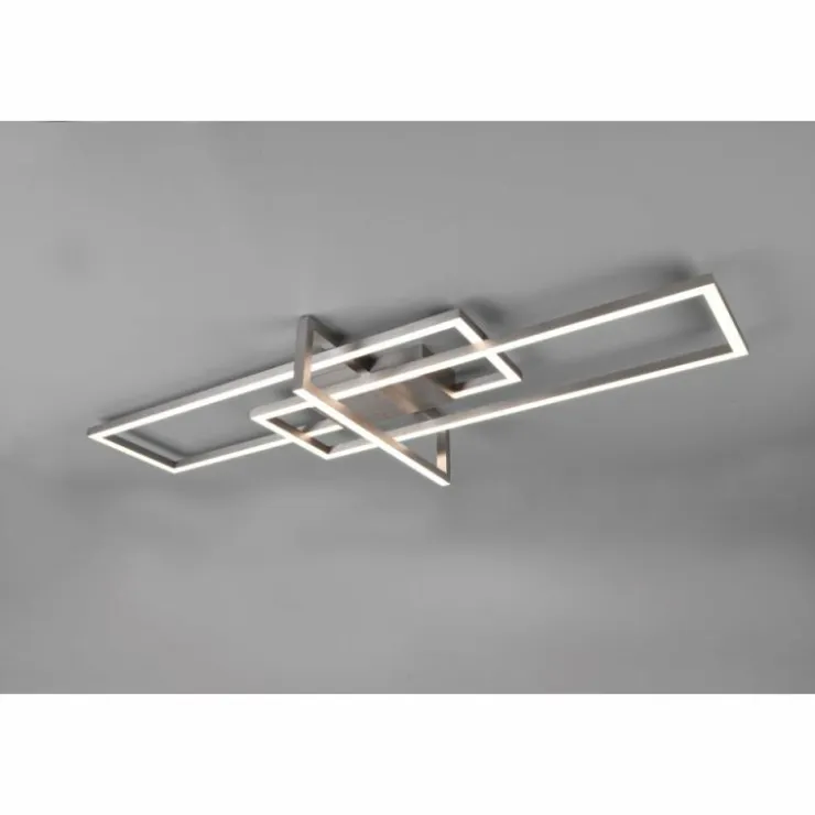 Luminaires Trio Éclairage Led|Plafonnier Trio Salinas LED Nickel mat, 1 lumière