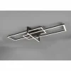 Luminaires Trio Éclairage Led|Plafonnier Trio Salinas LED Noir, 1 lumière